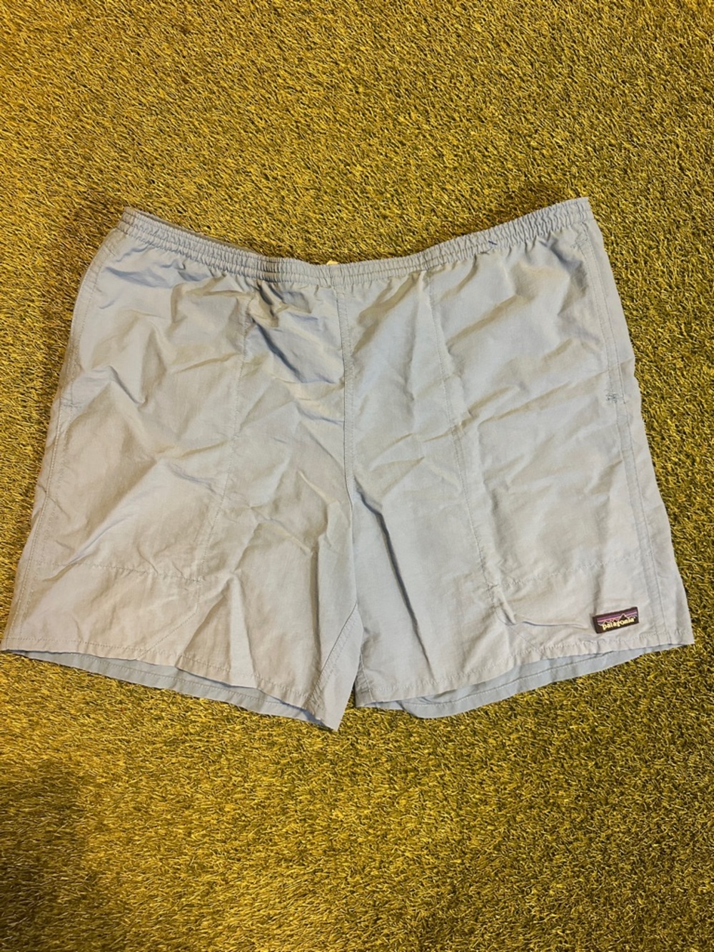Patagonia Light Blue Athletic Loghtweight Swim/Run Shorts